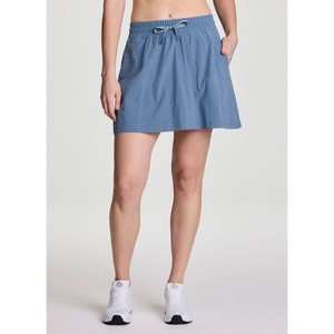 RBX Active Women's Tennis-Style Seamed Pleats Active Skort with Built in Shorts and Pockets - 1 of 4