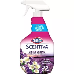 Clorox Scentiva Multi-Surface Cleaner Spray Bottle Bleach Free - Tuscan Lavender & Jasmine - 32 fl oz