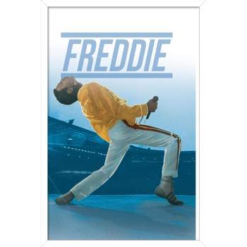 Trends International Queen - Freddie Mercury Live Framed Wall Poster Prints