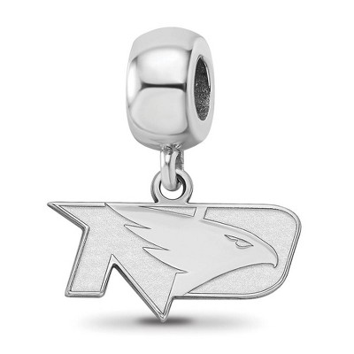 Black Bow Jewelry Sterling Silver North Dakota Fighting Hawks NCAA Bead Charm