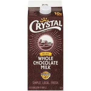 Crystal Deluxe Whole Chocolate Milk - 0.5gal - 1 of 4