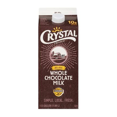 Crystal Deluxe Whole Chocolate Milk - 0.5gal - image 1 of 4