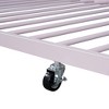 Full/Twin Size Metal Platform Bed Frame with Trundle Bed/ Drawers, House-Shaped Headboard Design 4S -ModernLuxe - 3 of 4