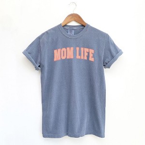 Simply Sage Market Women's Curved Mom Life Short Sleeve Graphic Tee - 1 of 3