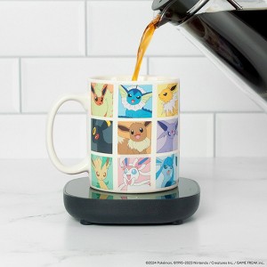 Uncanny Brands Pokmon Eevee Comic 12ozMug Warmer Set - 1 of 4
