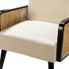Flavio Rattan Accent Chair Mordern Armchair Comfy Living Room Club Chair | Karat Home - image 4 of 4
