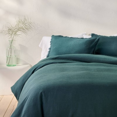 Heavyweight Linen Blend Duvet Cover & Pillow Sham Set - Casaluna™