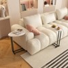 FONTOI 2PCS C-Shaped End Table, Couch Side Table, Slide for Bedroom Living Room, White, 11.81"*23.62"*17.72" - 2 of 4