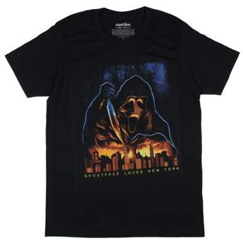 Scream Mens' Ghost Face Loves New York Adult Graphic Print T-Shirt