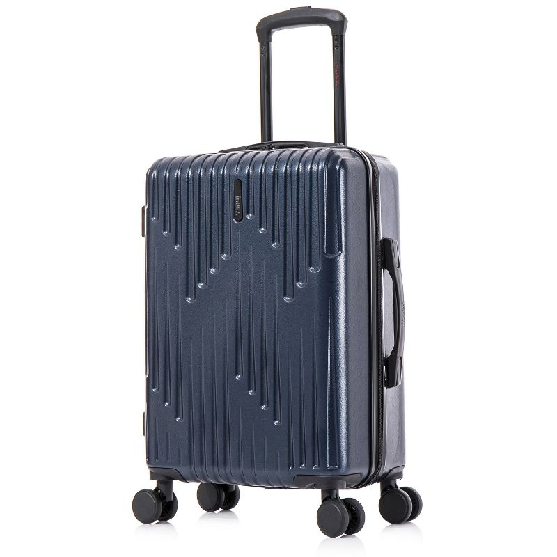 InUSA Drip Lightweight Hardside Carry On Spinner Suitcase - Blue, 3 of 18