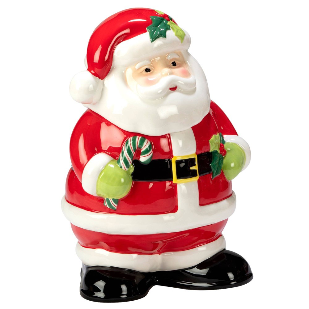 Photos - Food Container Certified International 72oz Earthenware Holiday Magic Santa 3-D Cookie Jar - Certified Internatio 