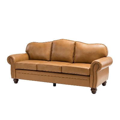 Gracia 81" Transitional Wide Sofa with Removable Cushions and Nailhead Trim for Living Room and Bedroom   | ARTFUL LIVING DESIGN