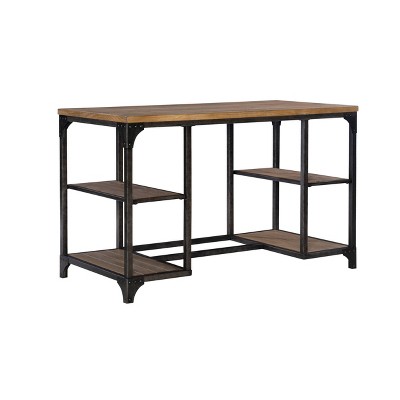 Keith Mixed Material Desk Driftwood - Powell Company