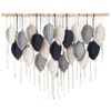 Aoibox Macrame Wall Hanging Leaf Woven Tapestry, Bohemian Chic Handmade Wall Art Decor for Bedroom Living Room, 39 Inch - 2 of 4
