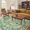 Insect Botanical Washable Rugs for Living Room Non Slip Low Pile Modern Floral Printed Accent Rug Stain Resistant Indoor Carpet - 2 of 4