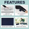 Allsett Health Cervical Bolster Pillow with Washable Cover, Ergonomically Designed for Head, Neck, Back, and Legs | Extra Sleep Support - 3 of 4