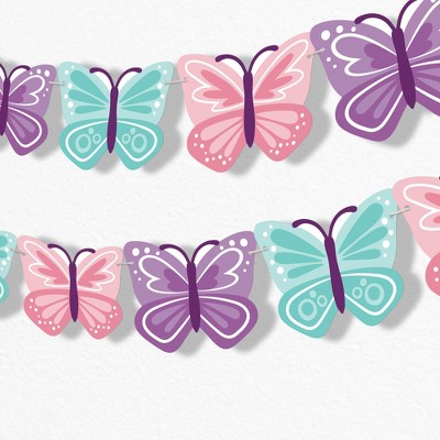 108-Piece Butterfly Party Decoration Set – Birthday, Holiday, Multicolor Foil & Paper