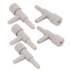 Unique Bargains Adjustable Aquarium Fish Oxygen Air Line Tubing Flow Control Valves Gray 5 Pcs - 2 of 3