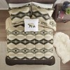 Okak Queen/King 4-Piece Brushed Print Bed Comforter with Forest Animal Pattern,Comfortable Quilt Comforter Bedding Sets,Machine Washable - 2 of 4
