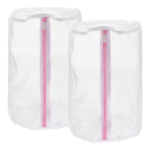 Unique Bargains Cylinder Mesh Shoes Laundry Washing Bag For Washing Sneakers Delicate 2 Pcs Target