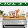 Extra Large Cutting Board, 0.8"Th Bamboo Stove Top Cover, Over the Sink Cutting Board with Juice Groove, Heavy Duty Charcuterie Board for Kitchen - 4 of 4