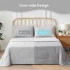 Cozy Bliss Dual-Sided Cooling Blanket, Lightweight Breathable Summer Comforter - 3 of 4