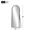 MAYEERTY Full Length Mirror, Floor Standing Mirror with Stand, Wall Mounted Hanging - 4 of 4