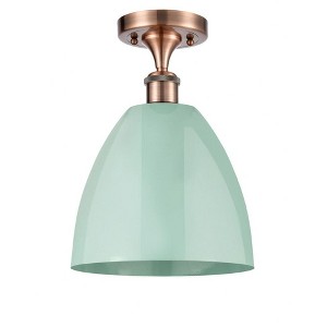 Plymouth Dome - 1 Light Semi-Flush Mount In Industrial Style-12.88 Inches Tall and 9 Inches Wide - 1 of 1