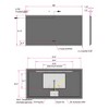 LED Bathroom Mirror, Adjustable Brightness Wall Mirrors - 3 of 4