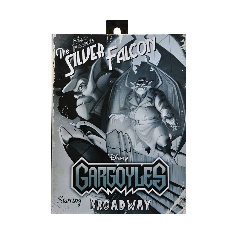 NECA Gargoyles Detective Broadway &#34;Silver Falcon&#34; with Closed Wings 7&#34; Scale Action Figure, 3 of 7