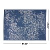 Gulches 5'3"W x 7'H Hand Crafted Area Rug Blue and Ivory, 100% Polypropylene, Low Pile - 2 of 4