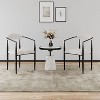 NicBex Set of 2 Dining Chair Modern Kitchen Accent Chair with Round Boucle Backrest and Metal Legs for Dining Room - 2 of 4
