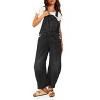 Imily Bela Women's Denim Overalls with Loose Fit, Adjustable Straps, and Pockets - 4 of 4