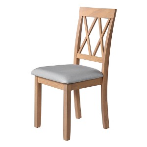 Dexmalle Set of 2 Dining Chairs with Solid Wood Legs - 1 of 4