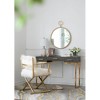 22" x 28" Circle Wall Mirror with Gold Iron Frame, Accent Mirror for Living Room, Entryway, Office - 3 of 4