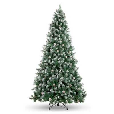 Christmas Tree with Lights, Prelit Artificial Christmas Tree with 659 Branch Tips, Easy to Assemble Holiday Decor for Home, Office, Party