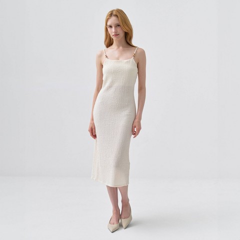 Женские платья A New Day Women's Beaded Neck Midi Dress - A New Day™ Cream L