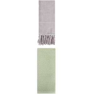 REGALWOVEN 2 Packs Cotton Soft Absorbent Tassels and Waffle Hand Towel - 1 of 4
