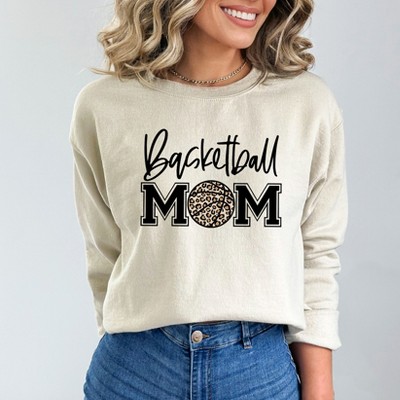Simply Sage Market Women's Graphic Sweatshirt Basketball Mom Colorful Black