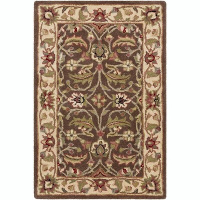 Mark & Day Cochrane 6'x9' Rectangle Tufted Indoor Area Rugs Dark Brown: Wool, Stain-Resistant, Handmade, Traditional Style