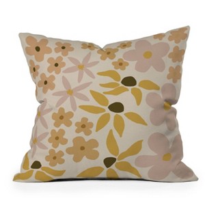 Urban Wild Studio Black Coffee Morning Tan Outdoor Throw Pillow - Deny Designs - 1 of 3