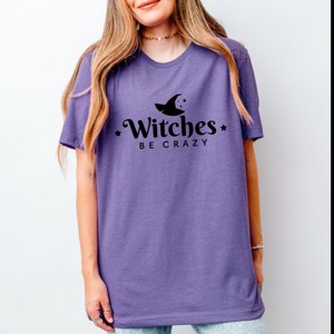 Simply Sage Market Witches Be Crazy Hat Short Sleeve Tee - 1 of 4