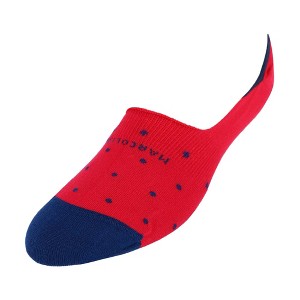 Marcoliani Men's Polka Dot Invisible Touch Liner Sock - 1 of 4