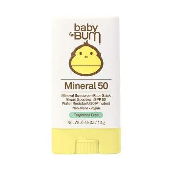 Baby Bum Mineral Sunscreen Tube, SPF 50 - 0.45oz