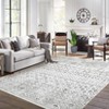 Washable Area Rug 5x7 Living Room/Bedroom Rug with Anti Skid Backing, Distressed Vintage Floor Carpet, Soft Low Pile Printed Carpet - 2 of 4