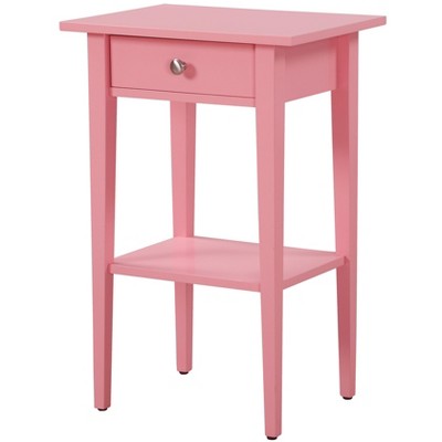 NicBex Nightstand with Storage Drawer Contemporary Side Table with Open Storage Shelf for Bedroom,Living Room