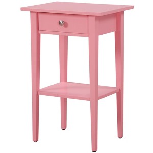 NicBex Nightstand with Storage Drawer Contemporary Side Table with Open Storage Shelf for Bedroom,Living Room - 1 of 4