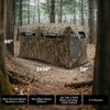 Portable Hunting Blind for 2-3 People - 270¡ã See-Through Windows, Silent Magnetic Door, Lightweight & Quick Assembly (58*2x58x66 in) for Hunting - 3 of 4