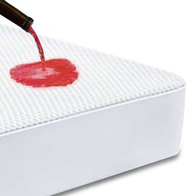 JIONJOY Waterproof Breathable Bed Sheet Extra Long Skirt Fits up to 21 Inches Deep Pocket Mattress Cover