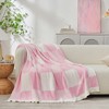 Snuggle Sac Fluffy Buffalo Plaid Throw Blanket,Reversible Cozy Throw,Classic Checkered Style - 3 of 4